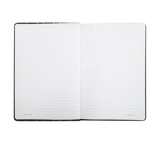 Блокнот BRAUBERG TOUCH А5 135x205 мм под кожу, 80 листов, линия, черный 113409