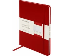 Блокнот BRAUBERG ULTRA А5 138x213 мм, балакрон, 80 г/м2, комбинированный блок 100 листов, красный 113070