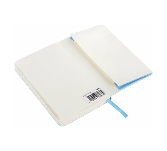 Блокнот BRAUBERG ULTRA малый формат 96x140 мм А6, под кожу, 80 г/м2, 96 листов, линия, голубой 113031