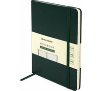 Блокнот BRAUBERG ULTRA А5 130x210 мм, балакрон, 80 г/м2, 96 листов, линия, темно-зеленый 113047