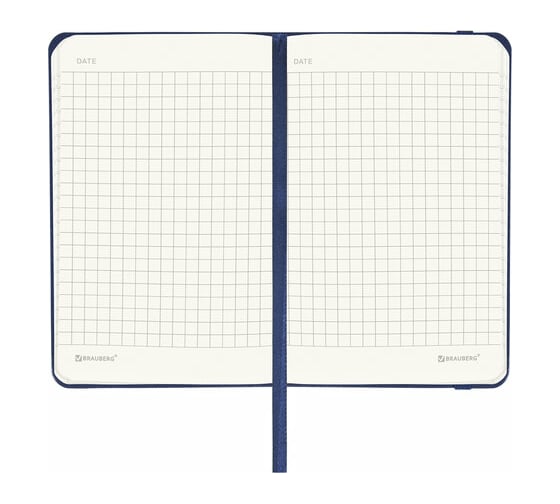 Блокнот BRAUBERG ULTRA малый формат 96x140 мм А6, балакрон, 80 г/м2, 96 листов, клетка,темно-синий 113053