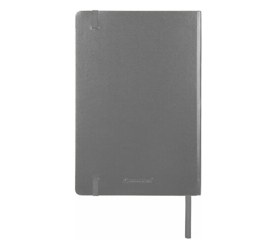 Блокнот BRAUBERG ULTRA А5 130x210 мм, балакрон, 80 г/м2, 96 листов, клетка, серый 113036