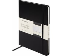 Блокнот BRAUBERG ULTRA А5 138x213 мм, балакрон, 80 г/м2, комбинированный блок 100 листов, черный 113068