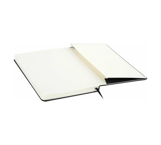 Блокнот BRAUBERG ULTRA А5 130x210 мм, балакрон, 80 г/м2, 96 листов, линия, черный 113044