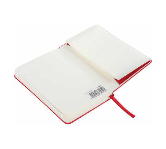 Блокнот BRAUBERG ULTRA малый формат 96x140 мм А6, балакрон, 80 г/м2, 96 листов, линия, красный 113057