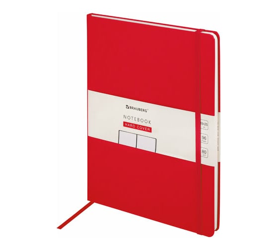 Блокнот-скетчбук BRAUBERG ULTRA большой 180x250 мм В5, 80 г/м2, 96 листов, без линовки, красный 113066 1