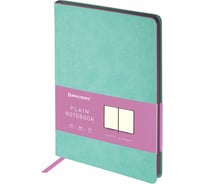 Блокнот-скетчбук BRAUBERG Metropolis Mix А5 148x218 мм, под кожу, 80 листов, без линовки, мятный 113319