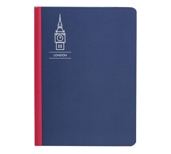 Блокнот BRAUBERG London с резинкой в клетку 96 листов, А5 145x203 мм, твердая обложка 113720