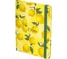 Блокнот BRAUBERG Lemons с резинкой без линовки 96 листов, А5 145x203 мм, твердая обложка 113727