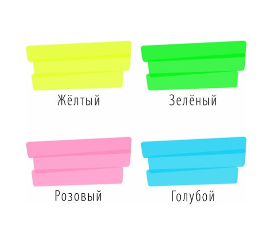 Набор текстовыделителей BRAUBERG ORIGINAL NEON 4 цвета, линия 1-5 мм 152215