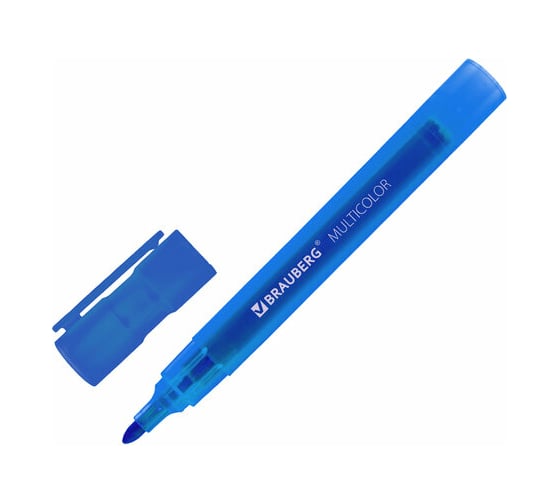 Стираемые маркеры для белой доски BRAUBERG MULTICOLOR набор 12 цветов, 3 мм 152121