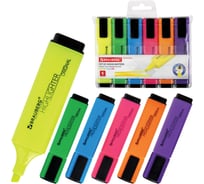 Набор текстовыделителей BRAUBERG ORIGINAL NEON 6 цветов, линия 1-5 мм 152216