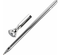 Шариковая фигурная ручка ЮНЛАНДИЯ Кристалл корпус ассорти, СИНЯЯ, узел 0.7 мм 143788