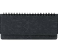 Недатированный настольный планинг BRAUBERG Status 305x140 мм, под кожу, 60 листов черный 113372