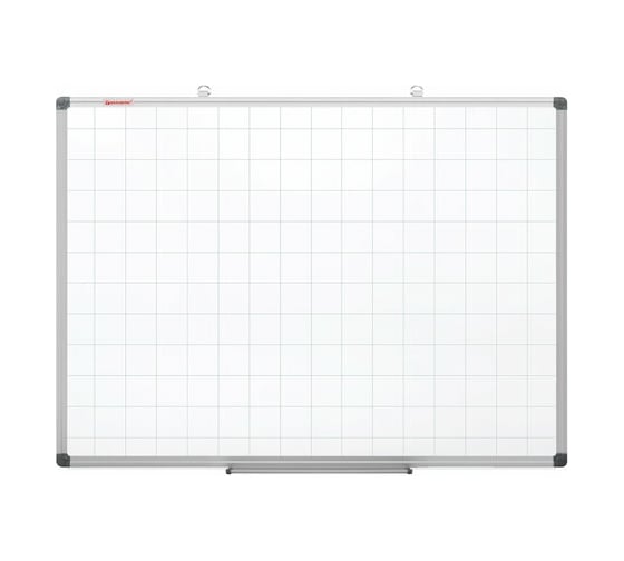 Магнитно-маркерная доска BRAUBERG Extra в клетку 60x90 см, алюминиевая рамка 237563