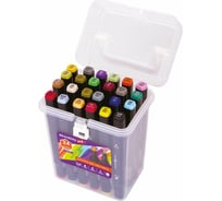 Двусторонние маркеры для скетчинга BRAUBERG ART DEBUT BLACK, набор 24 шт, базовые цвета 152127