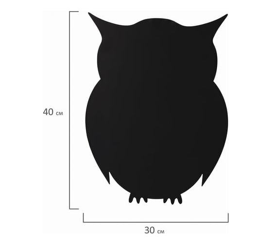 Магнитно-меловая доска BRAUBERG Baby Owl на холодильник 30x40 см с набором аксессуаров 237842