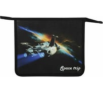 Папка для тетрадей ПИФАГОР Space trip А5, 1 отделение, пластик, на молнии 271089