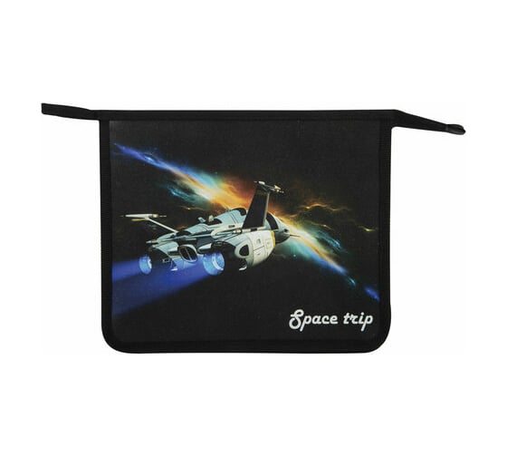 Папка для тетрадей ПИФАГОР Space trip А5, 1 отделение, пластик, на молнии 271089