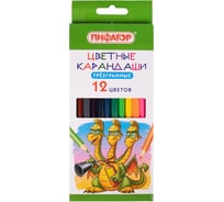 Цветные карандаши ПИФАГОР Сказки, 12 цветов, классические, заточенные 181821