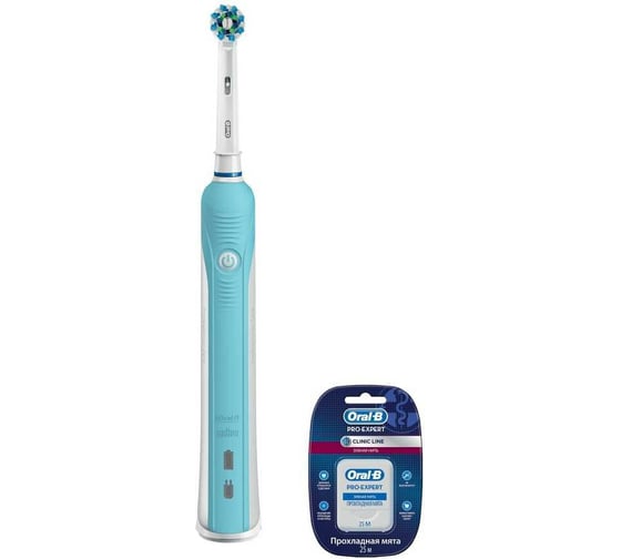 Электрическая щетка ORAL-B Pro 520/D16.513.U Cross Action З/нить ProExpert 25 м Б0044868