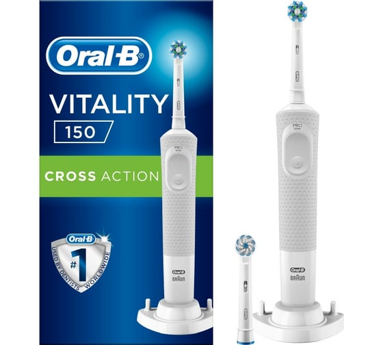 Электрическая щетка ORAL-B Vitality 150/D100.424.1 CrossAction White Б0044894
