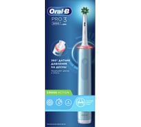 Электрическая зубная щетка ORAL-B Pro 3/D505.513.3 CrossAction голубая 3 режима Б0052954