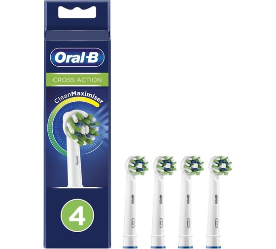 Насадки для зубной щетки ORAL-B EB50RB CrossAction 4 шт Б0052982 53019324
