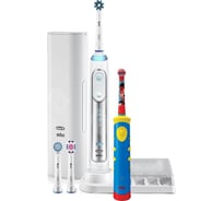 Набор электрических зубных щеток ORAL-B Genius 8200/D701 White D10.513K Kids Mickey взрослая и детская Б0026894