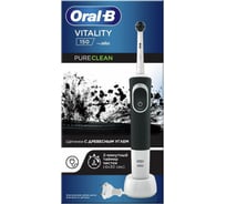 Электрическая зубная щетка ORAL-B Vitality 150/D100.423.1 Black Pure Clean с древесным углем Б0054140