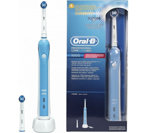Электрическая зубная щетка ORAL-B 1000/D20.523.1 Precision Clean 1 режим Б0019124 1