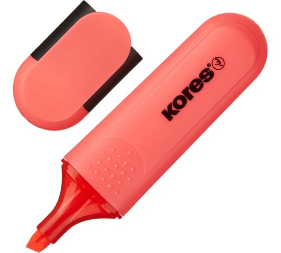 Маркер-текстовыделитель Kores Bright Liner Plus цвет красный толщина линии 0.5-5 мм 1309421