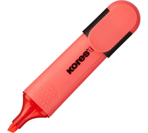 Маркер-текстовыделитель Kores Bright Liner Plus цвет красный толщина линии 0.5-5 мм 1309421