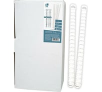 Пружина для переплета LITE 16 мм белый пластик А4 100 шт в упаковке SPR-PLAS/16W