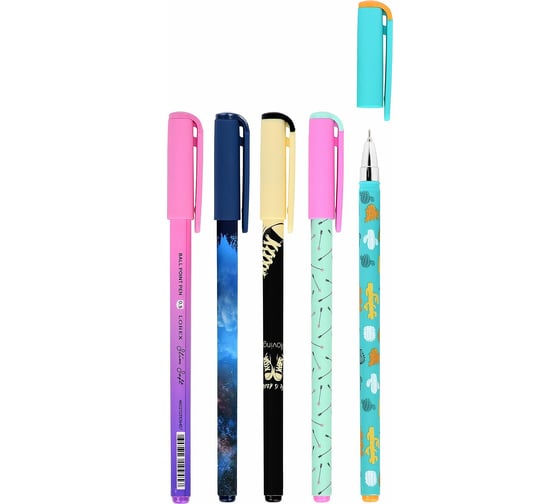 Масляная ручка LOREX MIX серия Slim Soft 0,50 мм синий 24 шт LXOPSS-MIX