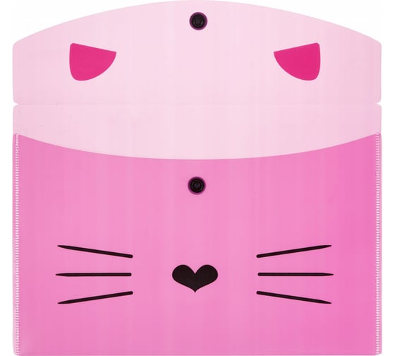 Папка-конверт №1 School Kitty на кнопке А5 180 мкм 2 шт в упаковке 1408788