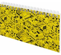 Недатированный настольный планинг-еженедельник STAFF City 165x90 мм, гребень, картон, 60 л 113509