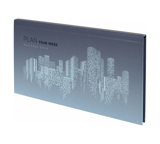Недатированный планинг-еженедельник STAFF Metropolis 165x90 мм, твердая обложка, УФ-ЛАК, 64 листа 113514