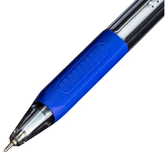 Одноразовая автоматическая шариковая ручка Unimax Unоmax Glide Trio RT GP Steel синяя, 0.5 мм 722468