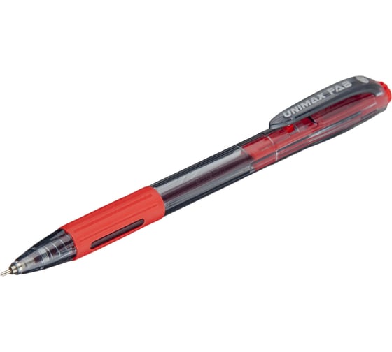 Одноразовая автоматическая шариковая ручка Unimax Fab GP красная, 0.5 мм 803484
