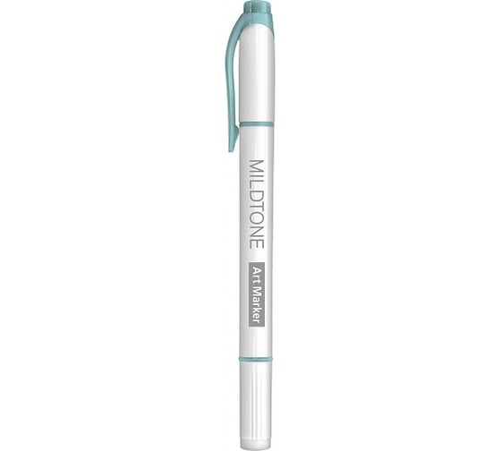 Двухсторонний артмаркер Hatber Mildtone PASTEL бирюзовый, 12шт 060861