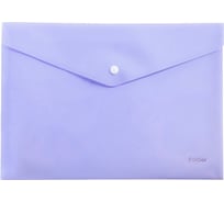 Пластиковая папка-конверт Hatber Premium на кнопке, А4, 180мкм, непрозрачная 10 шт 061988