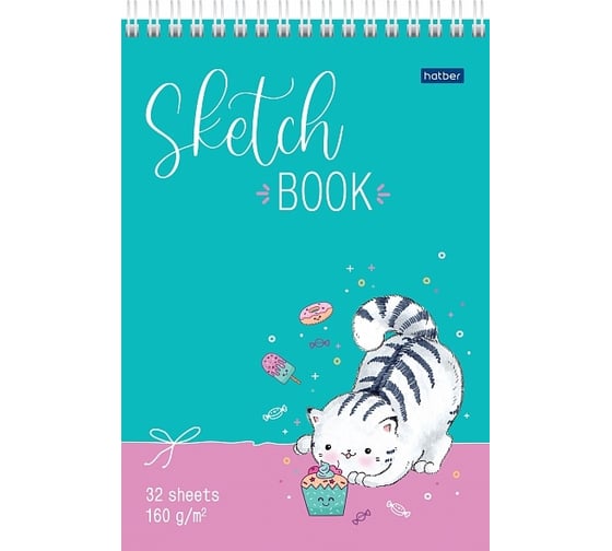 Блокнот Hatber Premium SketchBook 32л, А5, 160г/кв.м, без линовки 6 шт 66878 1