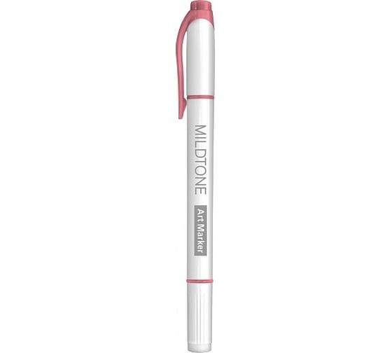 Двухсторонний артмаркер Hatber Mildtone PASTEL розовый, 12шт 060863