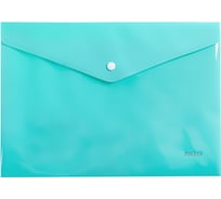 Пластиковая папка-конверт Hatber Premium на кнопке, А4, 180мкм, непрозрачная 10 шт 061986