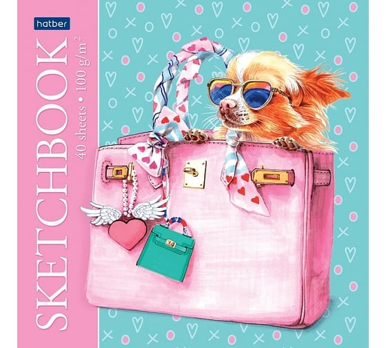 Блокнот Hatber Premium SketchBook 40л, А5, 165x165мм, без линовки, 100г/кв.м, 40 шт 075974 1