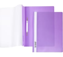 Папка-скоросшиватель Hatber А4 140/180 мкм фиолетовая 10 шт 039968