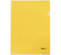 Пластиковая папка-уголок Hatber А4, 180 мкм, желтая, 20 шт 040033