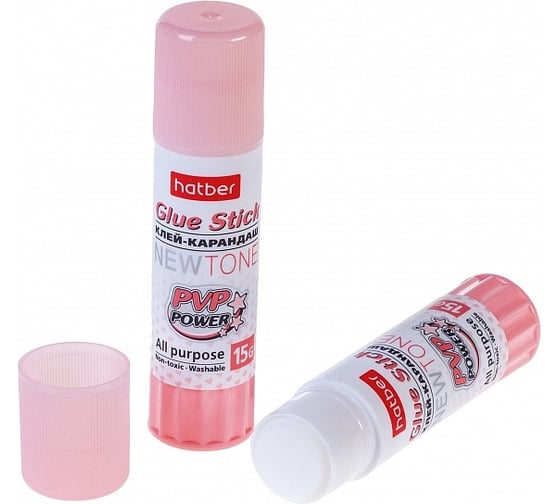 Клей-карандаш Hatber NEWtone 15гр, в картонной дисплей-витрине, 24 шт 067211