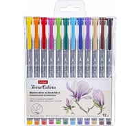 Набор акварельных артмаркеров Hatber 12 цв, на водной основе, WaterCol 070327